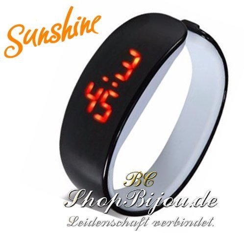 Sunshine, LED, Digitaluhr Armbanduhr (Schwarz)