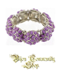 Armschmuck Armband "Corall Violett" Lila
