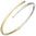 Armreif Armband oval 925 Sterling Silber bicolor vergoldet
