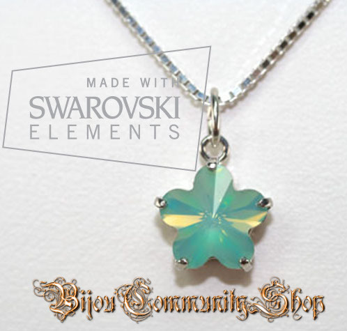 Swarovski-Kette Blütenserie "pacific opal" (+1895P)
