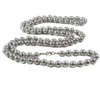 Perlen-Kette Farbe Grau  Länge: 90 cm