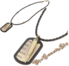 Leder Halskette "Kupfer Patron" (+1195P)