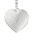 Medaillon Herz für 2 Fotos 925 Sterling Silber matt Anhänger zum Öffnen
