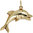 Anhänger Delfin 333 Gold / Gelbgold Delfinanhänger