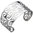 Armspange / offener Armreif aus Edelstahl Armband (+3500P)