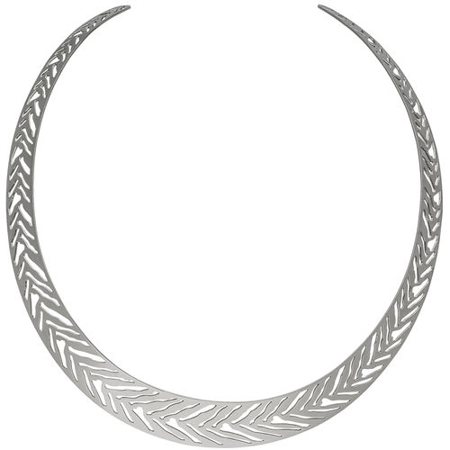 Offener Halsreif Halskette Kette aus Edelstahl 40 cm