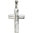 925 Silber 3 Zirkonia Kreuzanhänger Silberkreuz mit Kette 50 cm