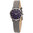 JOBO Damen Armbanduhr Quarz Analog Titan Lederband grau / blau