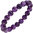 Armband Amethyst lila violett 19 cm Amethystarmband Edelsteinarmband elastisch