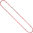 Rundankerkette Edelstahl rot lackiert 50 cm Kette Halskette Karabiner