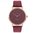 Trend Style Damen Armbanduhr Quarz Analog / Rot-Bordeaux-Braun